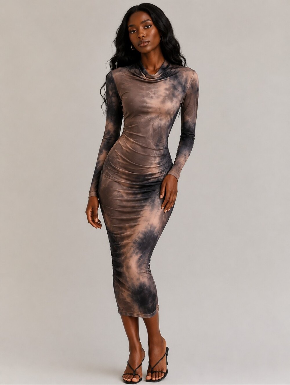 Mesh Midi bodycon dress